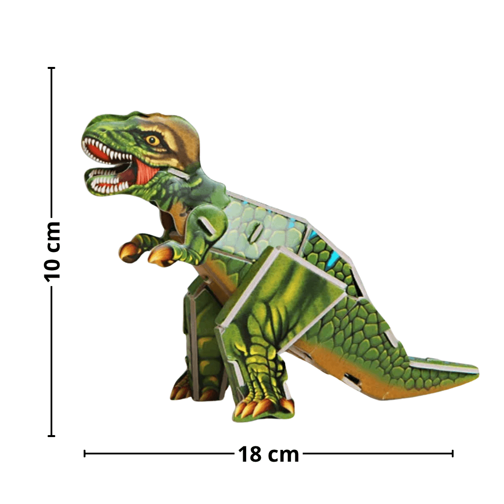 Bloco de Montar DIY 3D Dinossauro Rex - UND