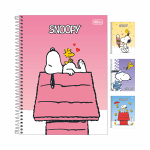 Caderno Universitário Espiral Fit 1M 80 fls SNOOPY - TILIBRA - UND