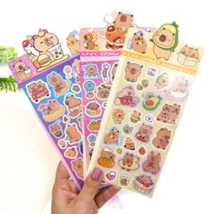 Cartela Adesivos CAPIVARA fofa - IMPORTADO - UND