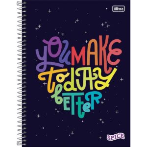 Caderno Universitário Espiral 1M 80 fls SPICE FEMININO - TILIBRA - UND