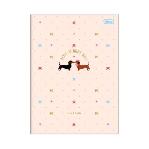 Caderno Brochura Capa Dura Universitário Brownie Dog 20x27,5cm 80 Fls - TILIBRA - UND