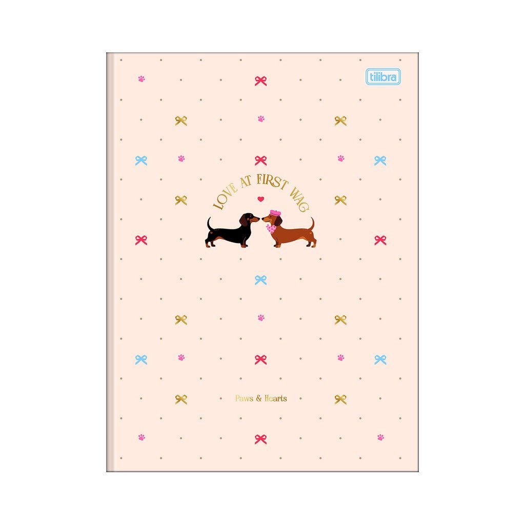 Caderno Brochura Capa Dura Universitário Brownie Dog 20x27,5cm 80 Fls - TILIBRA - UND