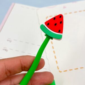 Caneta Flexível Dançante Frutinhas - Pacote 6 Und