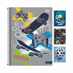 Caderno Universitário Espiral 1M 80 fls HIT MASCULINO - TILIBRA - UND