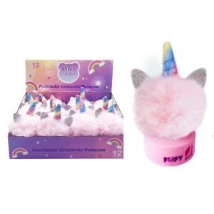Apontador Unicórnio POMPOM - FOFY - DISPLAY 12 UND