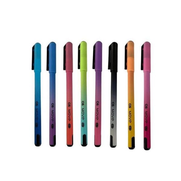 Caneta Esferográfica CIS Move - BLISTER 8 UND
