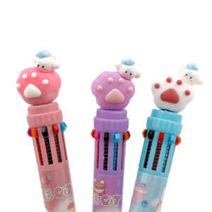 Caneta 10 Cores Patinha Fofa