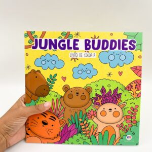 KIT Livro de Colorir Jungle Buddies - CIRANDA + 10 CANETAS TOUCH