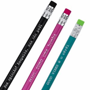 Lápis HB Triangular Estampado Sátira - BRW - DISPLAY 18 UND