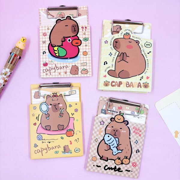 Mini Prancheta Bloco de Notas Capivara