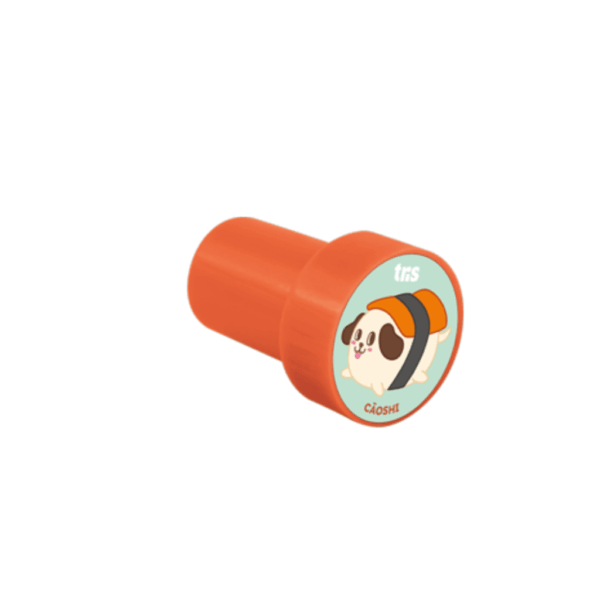 Carimbo Autotintado Animaloucos Comidinhas Tris - Blister 5 Und