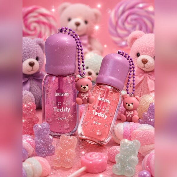 Make Lip Oil Teddy c/ Acessório 3ml - BRILHAE - UND