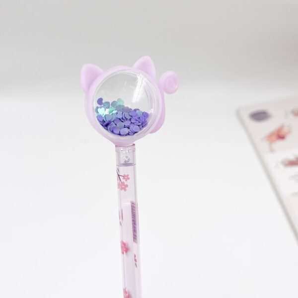 Caneta Fofa Cristal Gatinho Honey - PACOTE 6 UND
