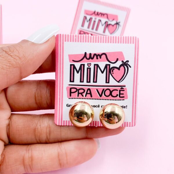 KIT Mimo - Brinco + Cartão - PACOTE 10 UND