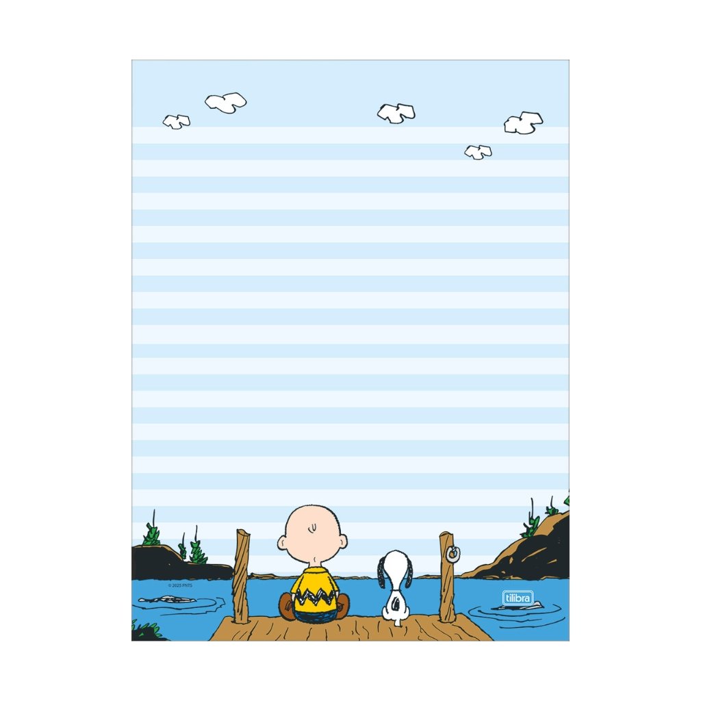 Caderno Colado Papel de Carta 50 fls SNOOPY - TILIBRA - UND