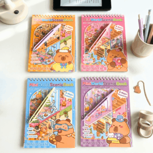 Livro Espiral Cenário Adesivo 3D Capivara c/ Pinça 16 Fls - IMPORTADO - UND