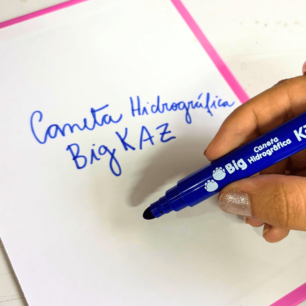Canetinha Hidrográfica BIG Lavável 6 Cores - KAZ - BLISTER