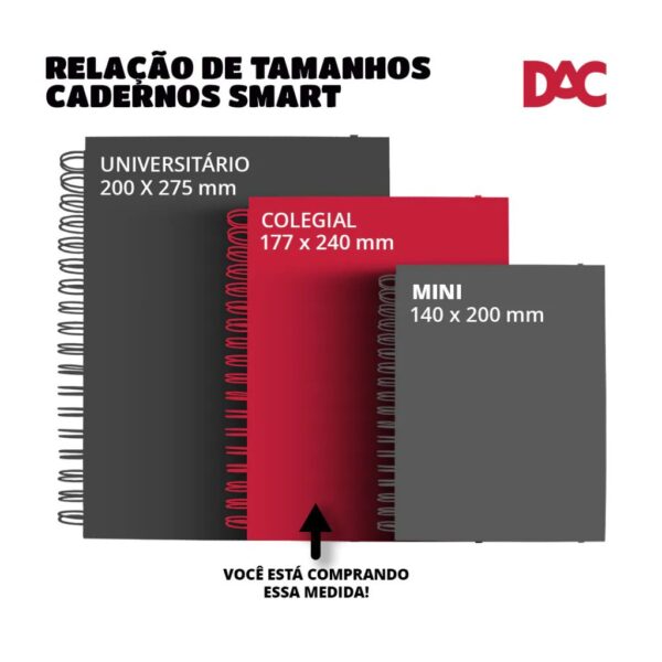 Caderno Smart Colegial Rebecca Bonbon Rosa 80 Fls - DAC