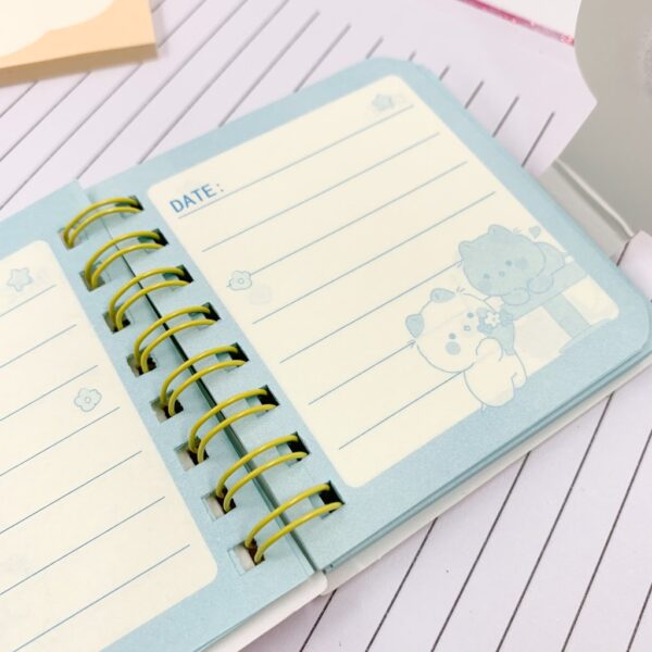 Kit Mini Caderno c/ Fechamento + Bloco de Notas Capivara Kawaii - UND