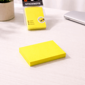 Bloco de Notas Adesivado Amarelo Neon Tam xx - IMPORTADO - UND