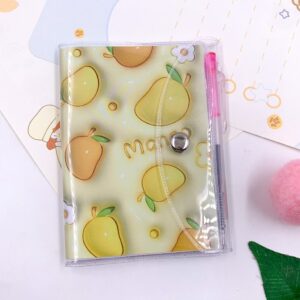 Mini Caderno Frutinhas Capa c/ Fechamento e Mini Caneta - UND
