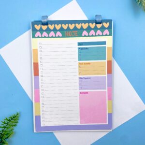 Bloco Prancheta Planner Diário COLOR VIBES 50 fls - IMPORTADO - UND