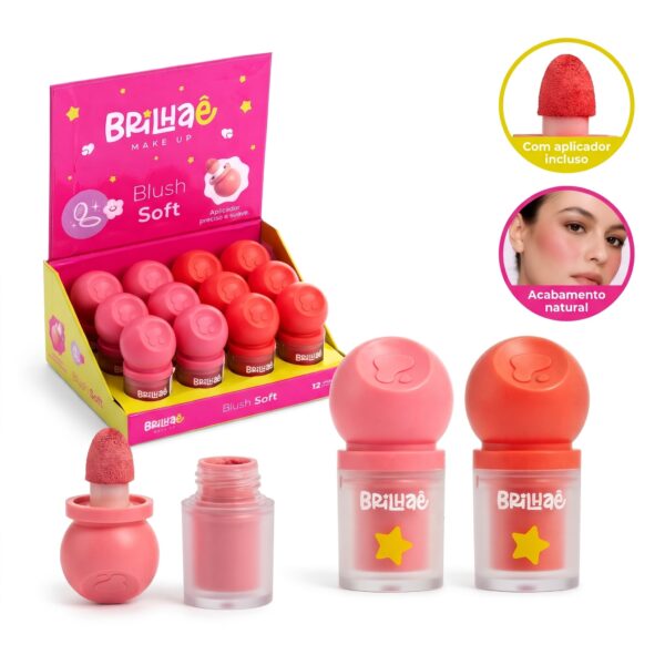 Make Blush Soft 3,3g com Aplicador - BRILHAE - UND