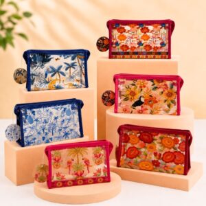 Necessaire Plástica Estampada Brisa de Verão 20 x 12 x 8 cm - IMPORTADO - UND