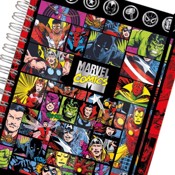 Caderno Smart Universitário 10 Matérias Marvel DAC