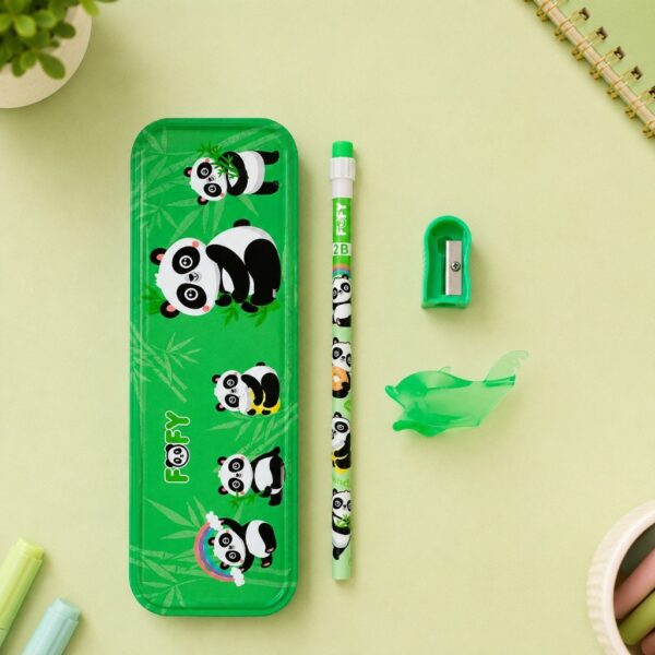 Kit Escolar Amiguinhos Panda 7 Peças - FOFY - BLISTER