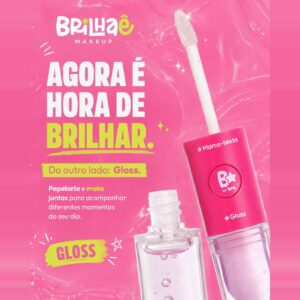 Make Marca-Texto + Lip Gloss Duo Shine - BRILHAE - UND