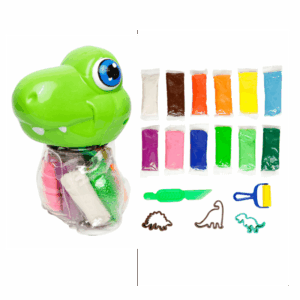 Kit Massinha de Modelar Dino 12 Cores LEO E LEO - UND