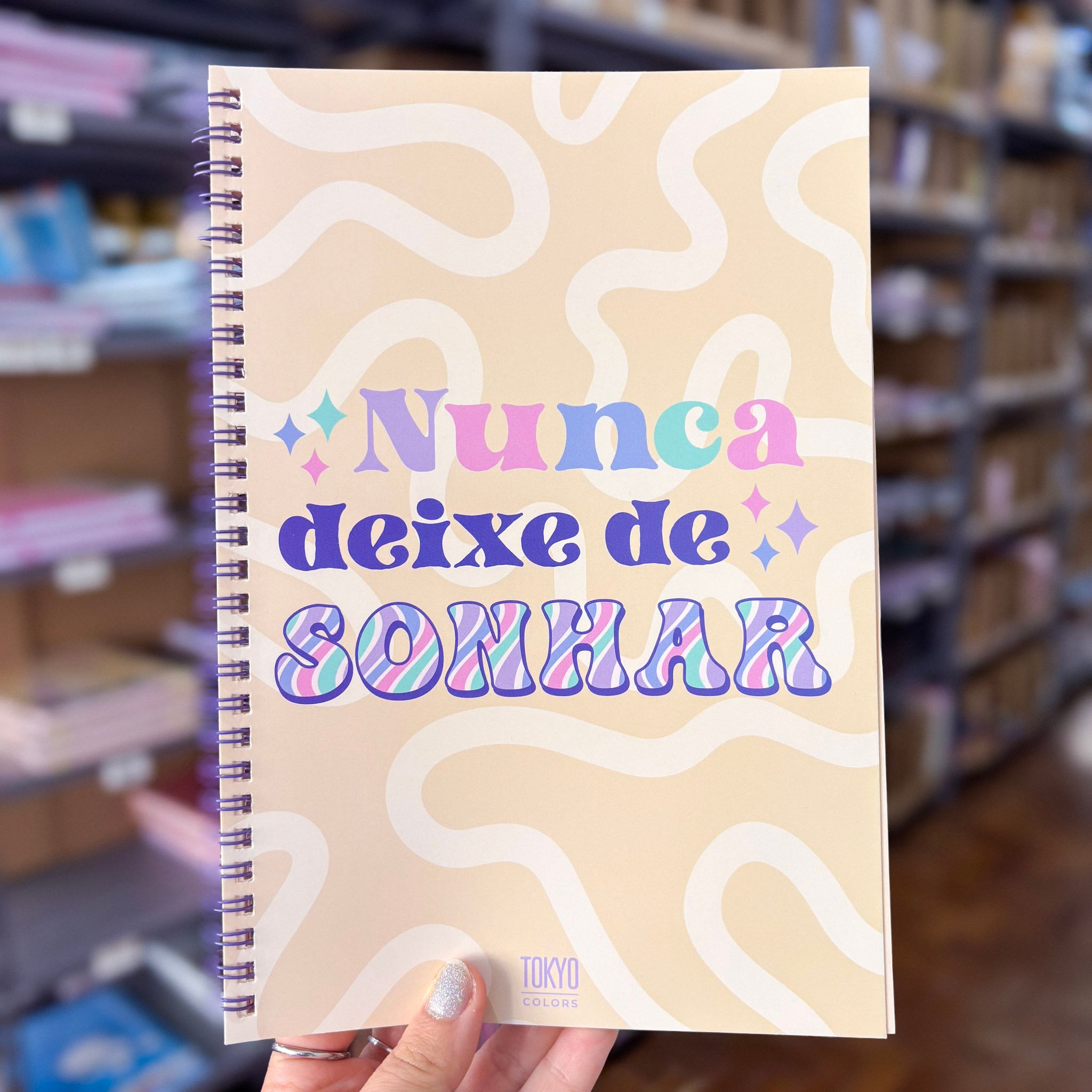 Caderno Aramado Frases 55 fls 16,9x24,8cm - TOKYO DESIGN - UND