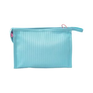 Necessaire Emborrachada Azul "AFETO CABE EM TODOS OS LUGARES" 23x6x16cm - FLORIE - UND