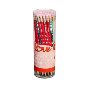 Lápis Preto Hb com Borracha Love Molin - Pote 48 Und