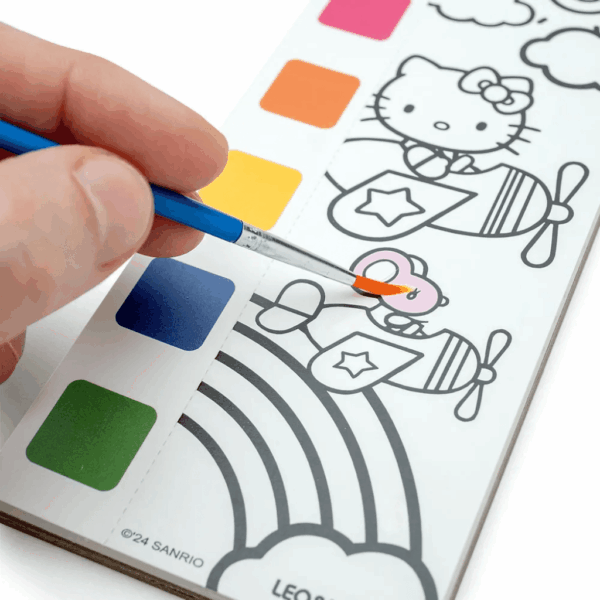 Bloco de Colorir Aquarela Hello Kitty LEO E LEO - BLISTER