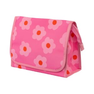 Necessaire Dobrável Rosa Flores 26x11x21cm - FLORIE - UND
