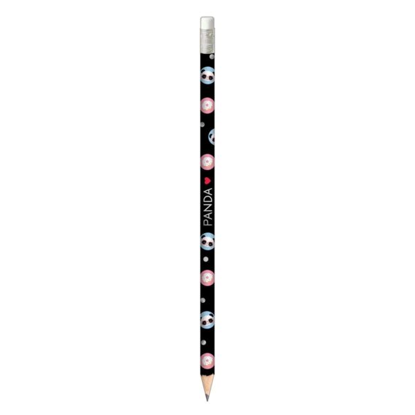 Lápis Preto Redondo Panda Tilibra - Kit 12 Und
