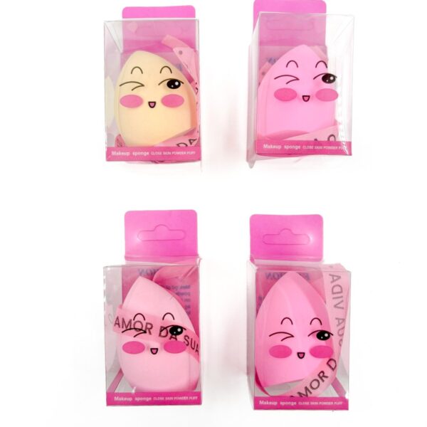 Esponja Maquiagem Gota Chanfrada - Kit 4 Und