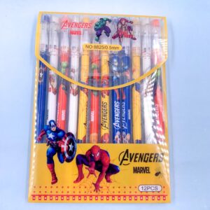 Caneta Fofa Apagável Heróis - Blister 12 Und
