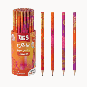 Lápis Grafite Hb Holic Sunset - TRIS - POTE 48 UND