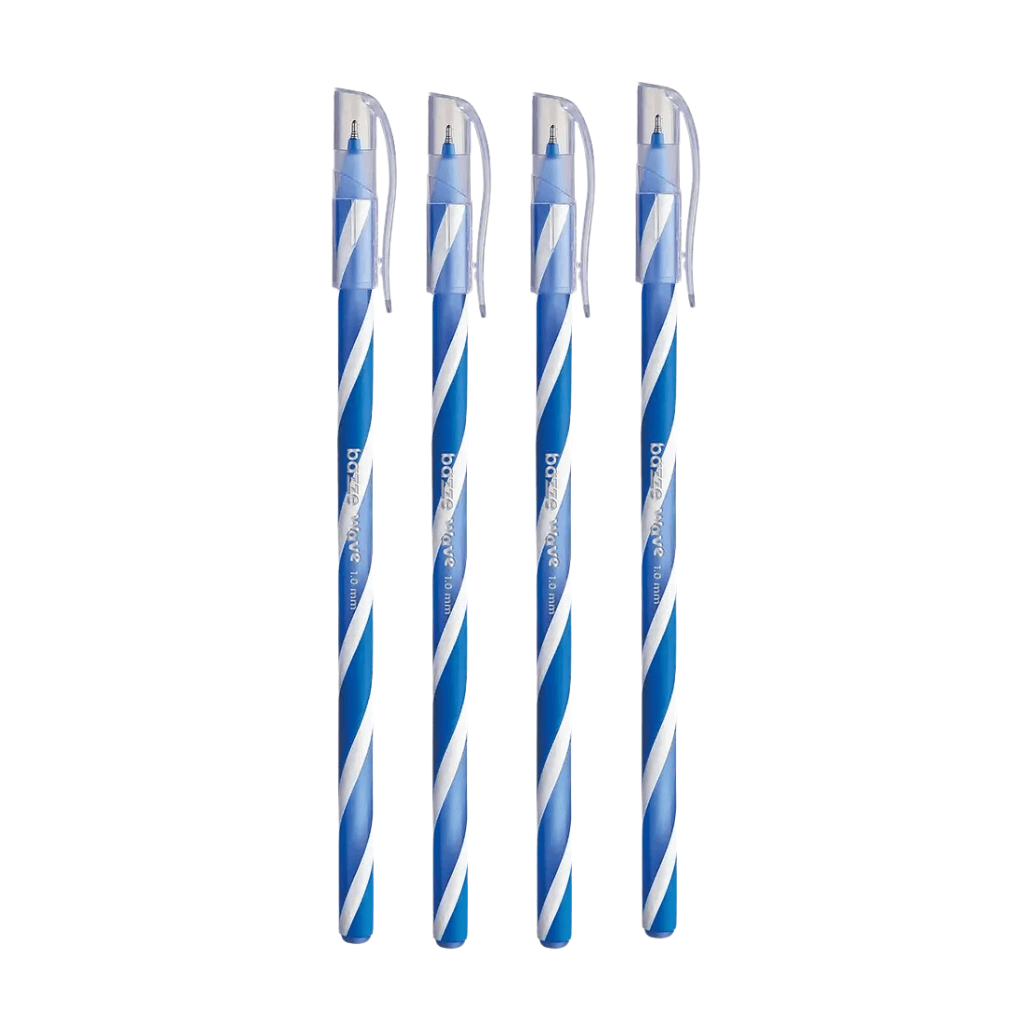 Caneta Esferográfica Wave Azul 1.0mm - TRIS BAZZE - POTE 24 UND