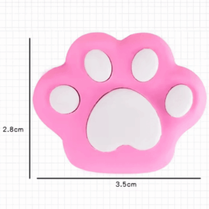 Borracha Fofa 3D Patinhas - PACOTE 6 UND