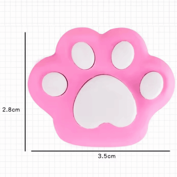 Borracha Fofa 3D Patinhas - PACOTE 6 UND