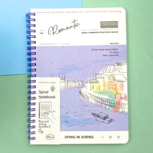 Caderno Espiral Capa Dura A5 Pautado Romantic 64 fls 20,5x14,3cm - IMPORTADO - UND