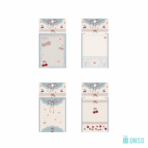 Bloco de Notas Laço Cereja Retrô 80x110mm 80 fls - UNISO - UND
