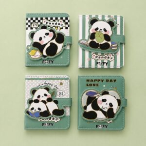Caderno LUXO c/ Fechamento Panda 10x9x2cm - FOFY - UND