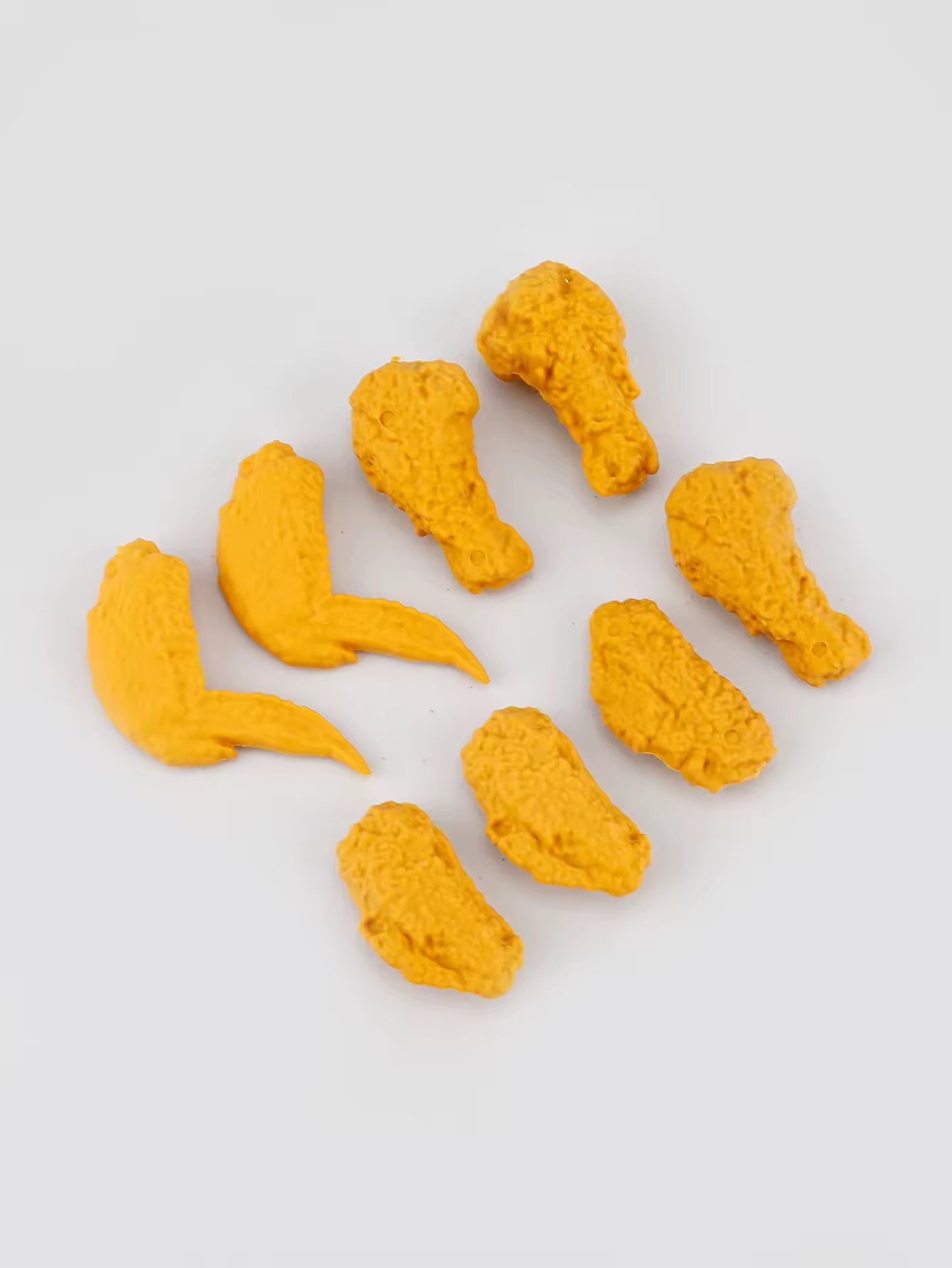 Borracha 3D Frango Frito - IMPORTADO - CAIXINHA 8 FRANGUINHOS