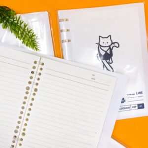 Caderno Fichário Reposicionável A5 Gatinho 48 fls 14,2x20,5cm - IMPORTADO - UND