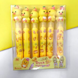 Marca texto 3 em 1 Duck Patinho - BLISTER 6 UND